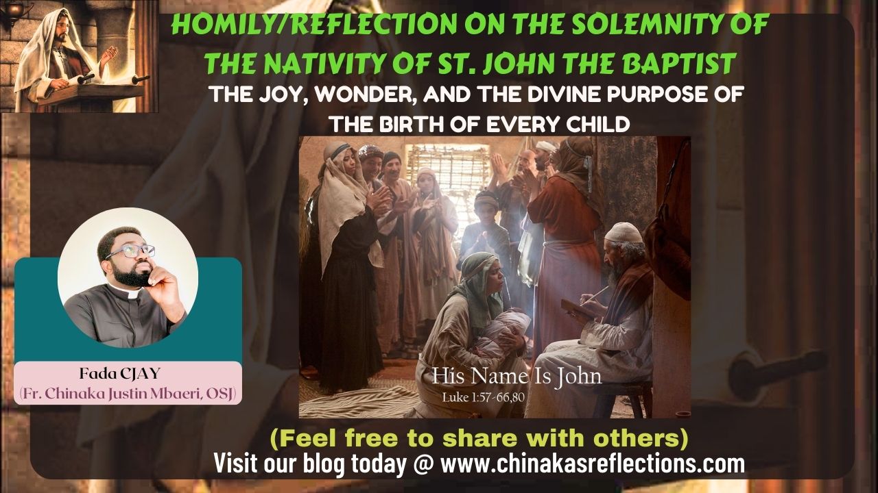 HOMILY/REFLECTION ON THE SOLEMNITY OF THE NATIVITY OF ST. JOHN THE ...